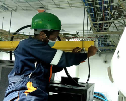 Safaricom Meru Timber Cable Management